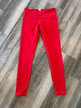 Girl’s Ivivva Bright Red Performance Leggings - Size 14